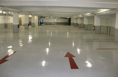 Internal Car-Parking Floor Coating of Super Market in Istanbul Turkey