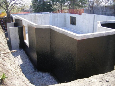 Retaining Walls Waterproofing, How To Waterproof Exterior Walls Of A Basement